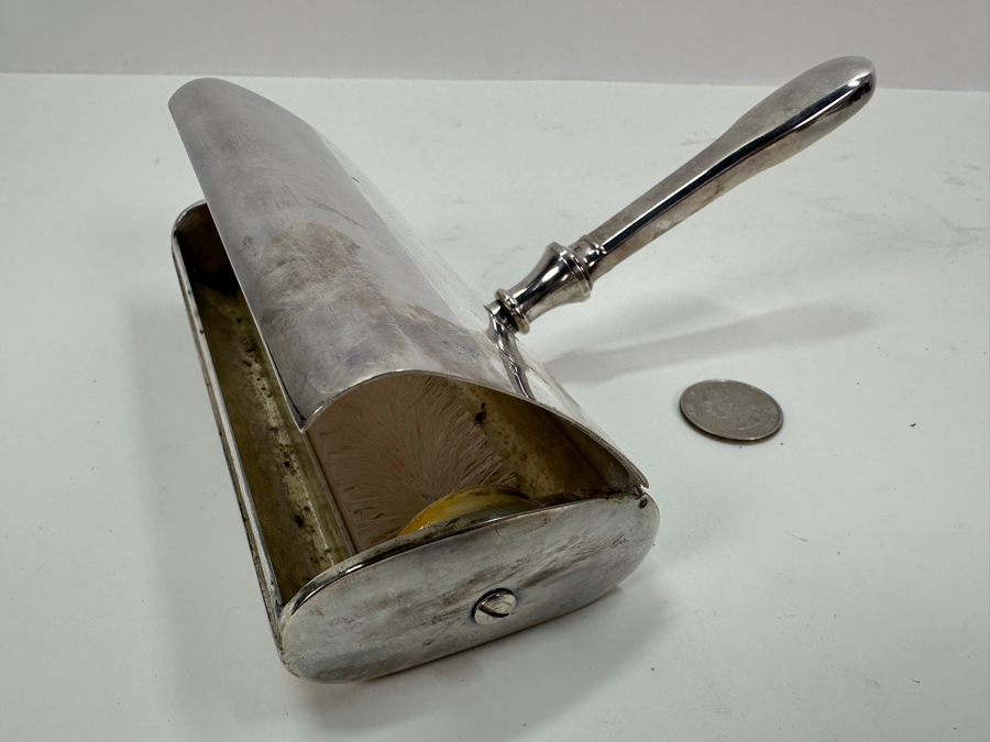 Christofle Silver Plated Crumb Sweeper Catcher Brush Table Crumber [Photo 2]