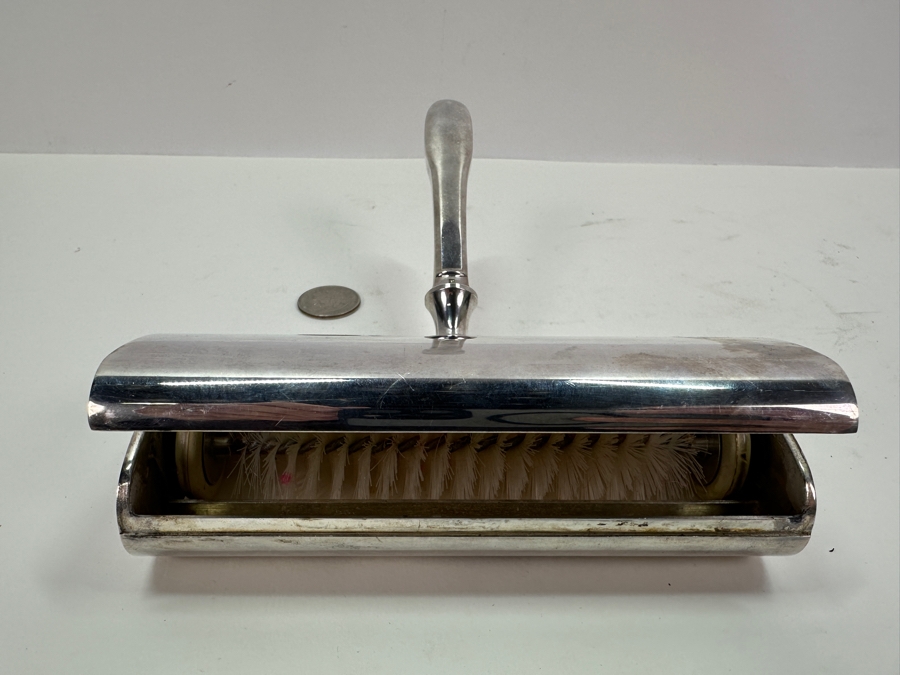 Christofle Silver Plated Crumb Sweeper Catcher Brush Table Crumber [Photo 5]