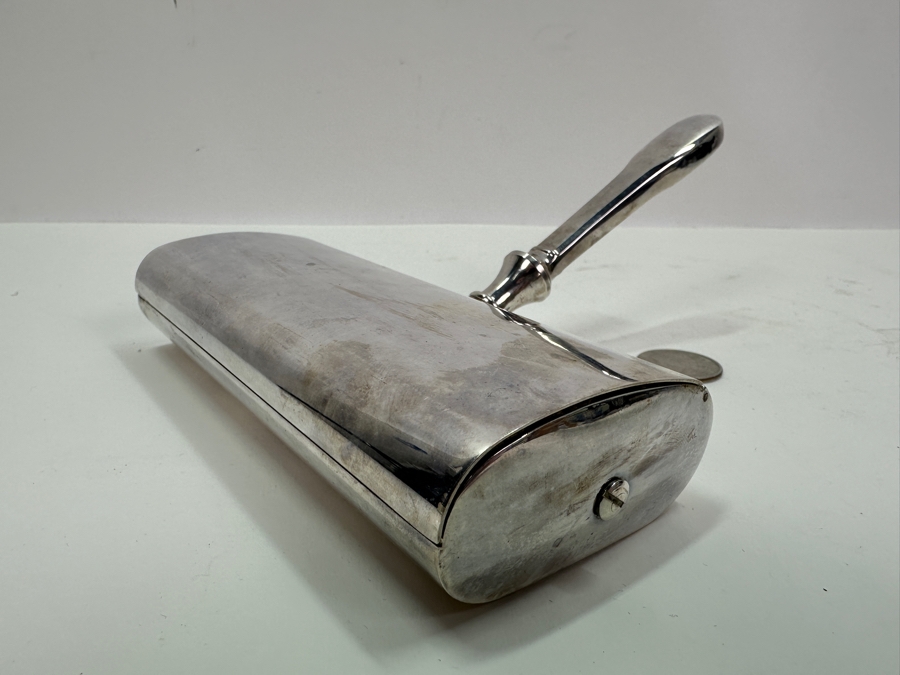 Christofle Silver Plated Crumb Sweeper Catcher Brush Table Crumber [Photo 7]