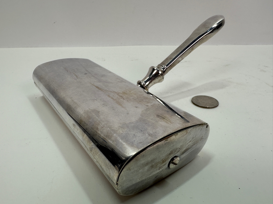 Christofle Silver Plated Crumb Sweeper Catcher Brush Table Crumber [Photo 6]