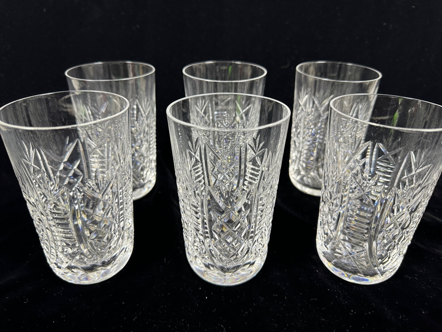 (6) Waterford Crystal Clare Tumbler Juice Glasses 5-1/8' Replacements Value $600 [Photo 4]