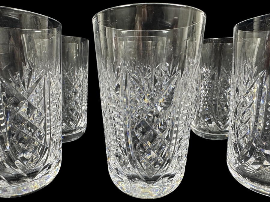 (6) Waterford Crystal Clare Tumbler Juice Glasses 5-1/8' Replacements Value $600 [Photo 2]
