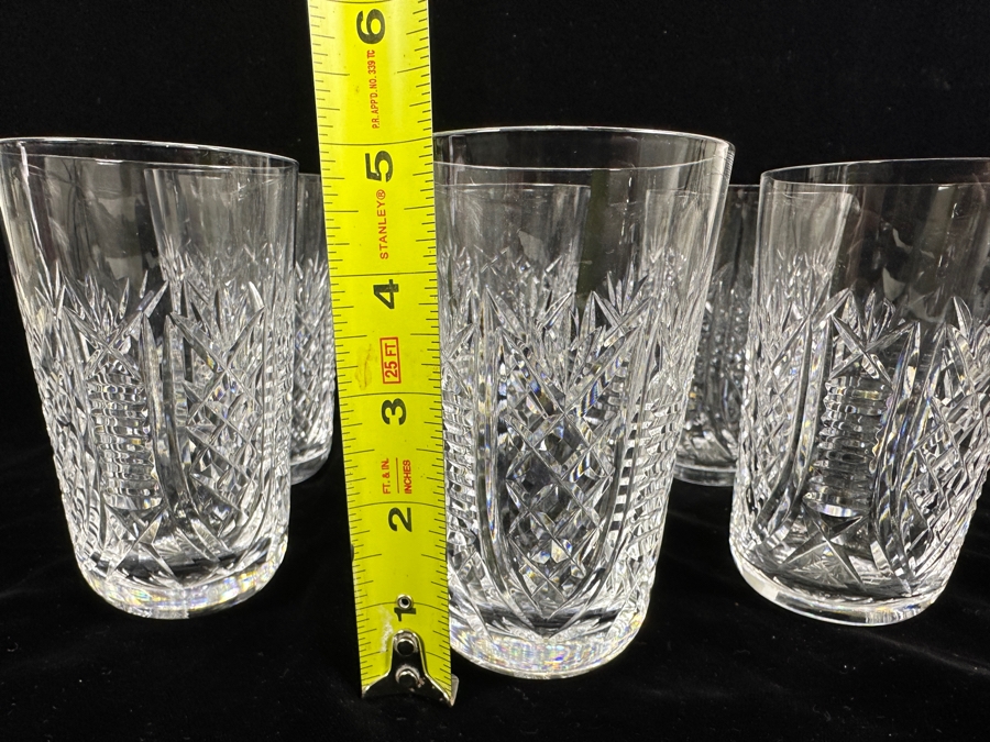 (6) Waterford Crystal Clare Tumbler Juice Glasses 5-1/8' Replacements Value $600 [Photo 8]
