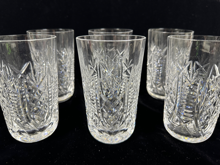 (6) Waterford Crystal Clare Tumbler Juice Glasses 5-1/8' Replacements Value $600 [Photo 3]