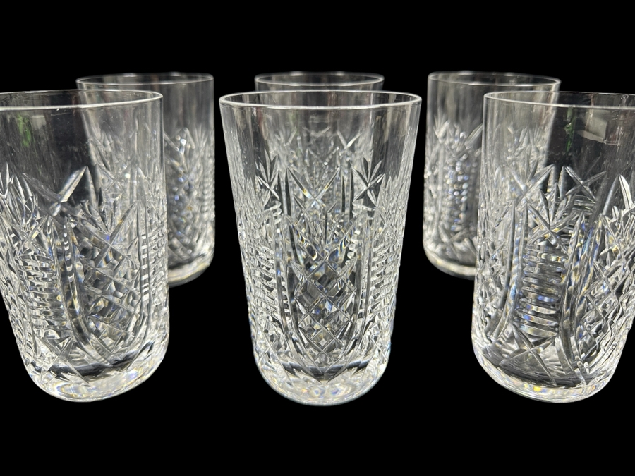 (6) Waterford Crystal Clare Tumbler Juice Glasses 5-1/8' Replacements Value $600 [Photo 1]