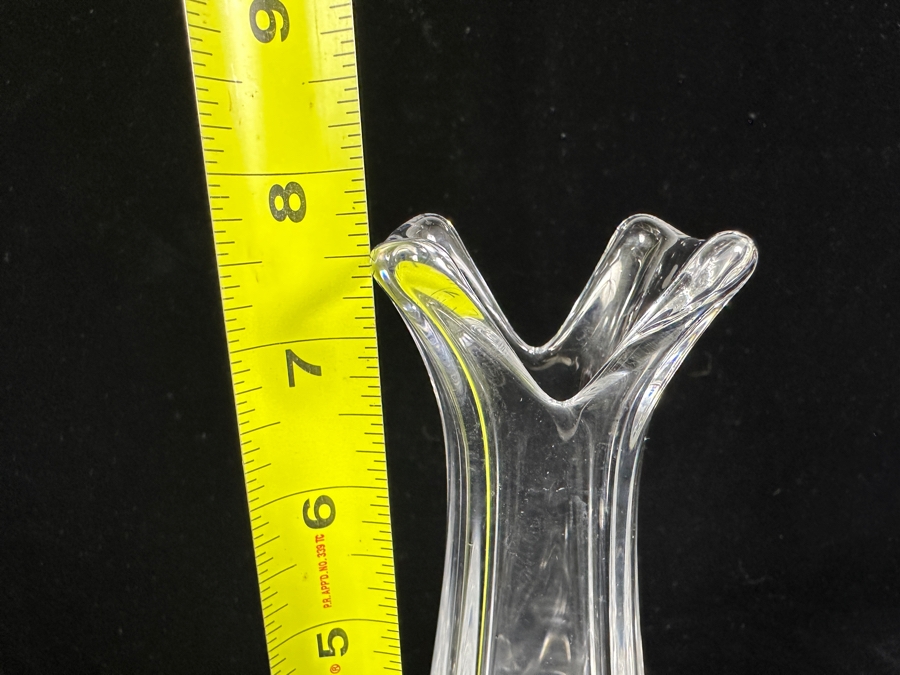 Signed Daum France Crystal Vase 8H [Photo 7]