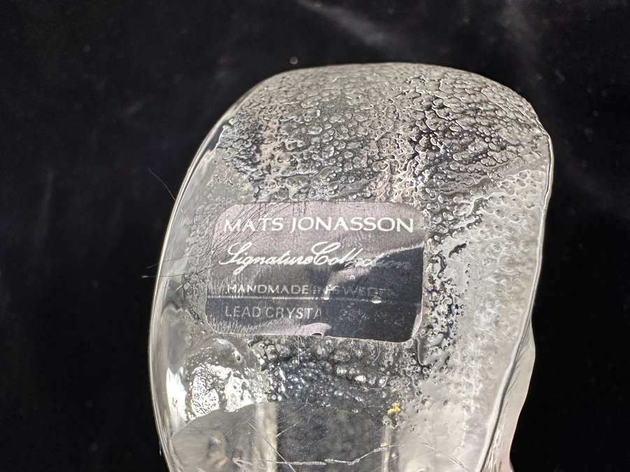 Mats Jonasson Signature Collection Swedish Crystal Polar Bear Cub Paperweight [Photo 3]