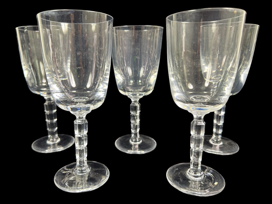 (5) Pombal Water Goblets By Atlantis 7-5/8' [Photo 1]