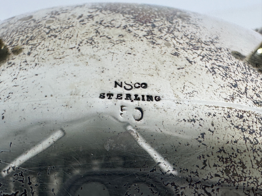 Antique American Sterling Silver Coffee Pot By Newburyport Silver Co (N S Co) 9'H 399g - Sterling Silver Melt Value Is $388 [Photo 10]