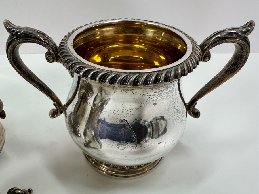 Sterling Silver Shreve & Co. San Francisco Coffee Pot 11H And Sugar Bowl 6.5H 1,501g - Sterling Silver Melt Value Is $1,436 [Photo 11]