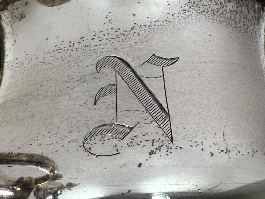 Sterling Silver Shreve & Co. San Francisco Coffee Pot 11H And Sugar Bowl 6.5H 1,501g - Sterling Silver Melt Value Is $1,436 [Photo 12]