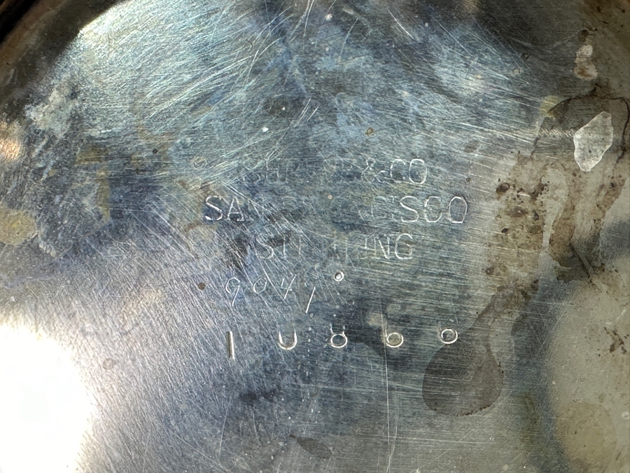 Sterling Silver Shreve & Co. San Francisco Coffee Pot 11H And Sugar Bowl 6.5H 1,501g - Sterling Silver Melt Value Is $1,436 [Photo 16]