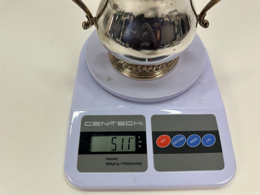 Sterling Silver Shreve & Co. San Francisco Coffee Pot 11H And Sugar Bowl 6.5H 1,501g - Sterling Silver Melt Value Is $1,436 [Photo 20]