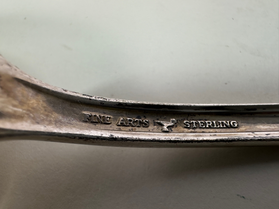 (4) Sterling Silver Fine Arts Serving Pieces Crown Princess Pattern 234g - Sterling Silver Melt Value Is $223 [Photo 4]