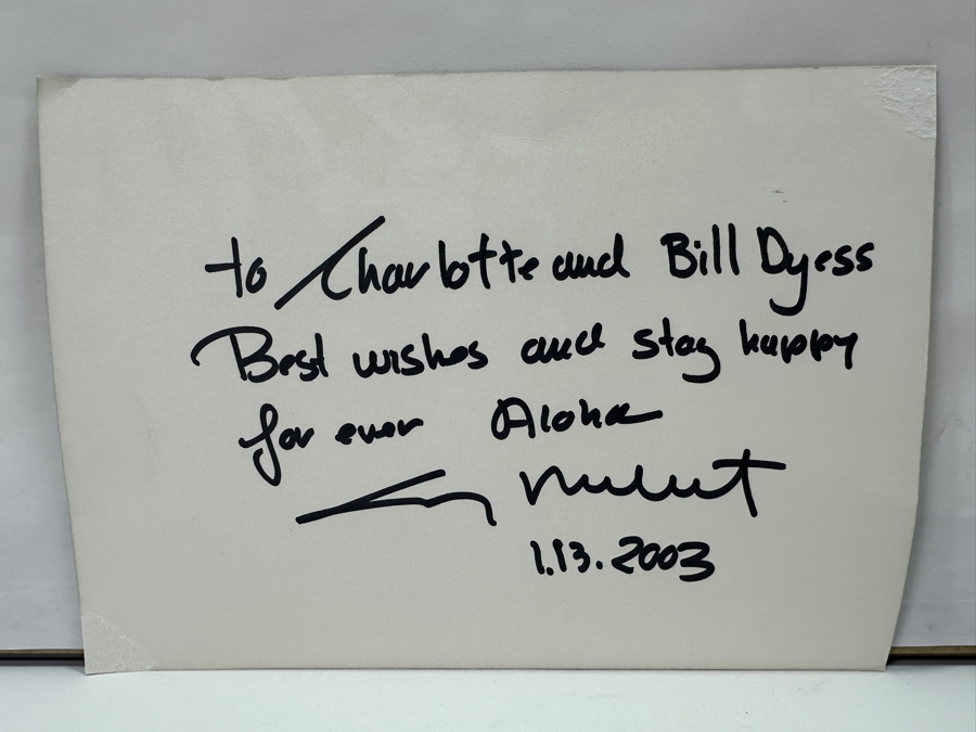 Guy Buffet (1943-2023, Hawaii/France) Original Drawing Titled 'So Happy Together' 8 X 11 Framed Retails $1,950 [Photo 12]