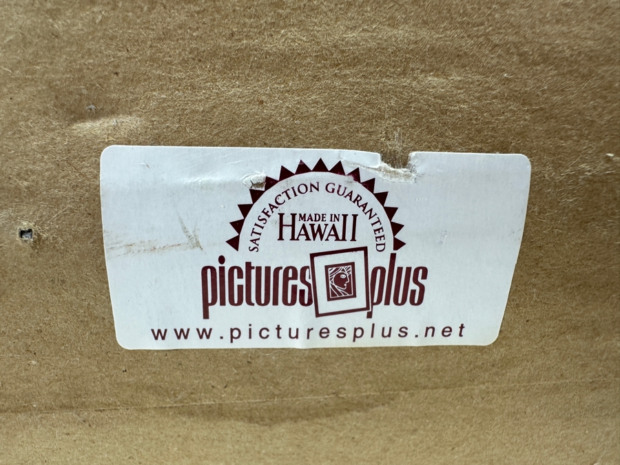 Guy Buffet (1943-2023, Hawaii/France) Limited Edition Hand Signed Print Numbered 242 Of 350 23 X 28 In A Beautiful Shadowbox Wooden Frame Koa Wood 34 X 40 [Photo 14]