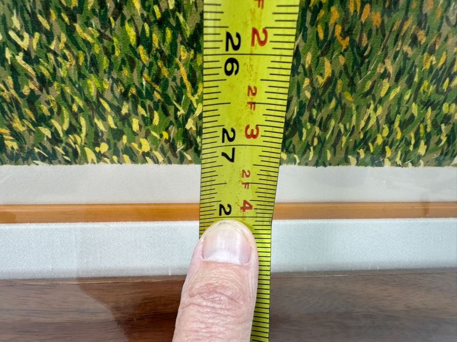 Guy Buffet (1943-2023, Hawaii/France) Limited Edition Hand Signed Print Numbered 242 Of 350 23 X 28 In A Beautiful Shadowbox Wooden Frame Koa Wood 34 X 40 [Photo 10]