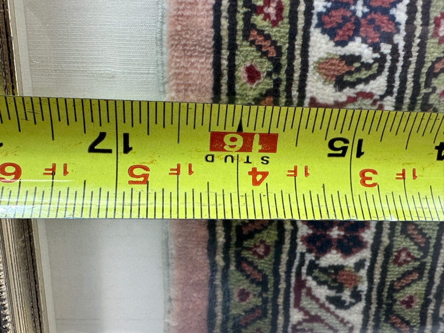 Shadowbox Framed Vintage Persian Prayer Rug 16.5 X 22 Framed 24.5 X 33.5 [Photo 6]