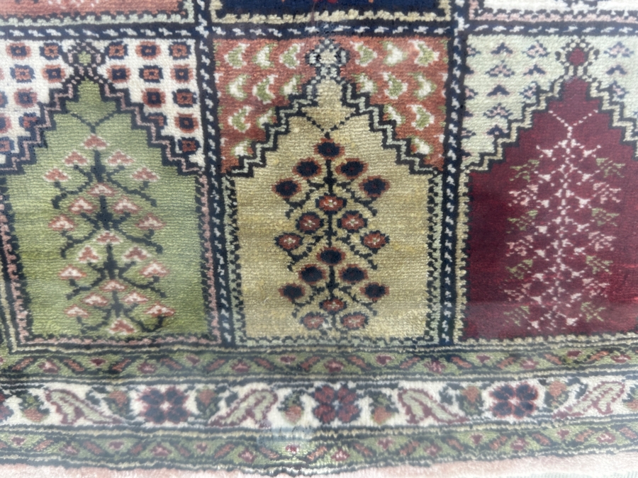 Shadowbox Framed Vintage Persian Prayer Rug 16.5 X 22 Framed 24.5 X 33.5 [Photo 2]