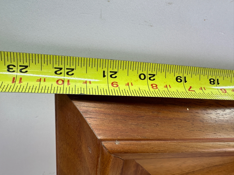 Roy Gonzalez Tabora (B. 1956, Hawaii) Original Stunning Hawaiian Breaking Wave On Canvas Titled 'Echo Of The Sun' 12 X 16 In A Beautiful Koa Wood Frame 22 X 26 [Photo 19]