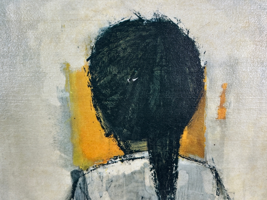 Christian Bjorn Larsen Danish Mid-Century Modern Canvas Print Titled 'Kristina' 18 X 24 Framed 26 X 32 [Photo 4]