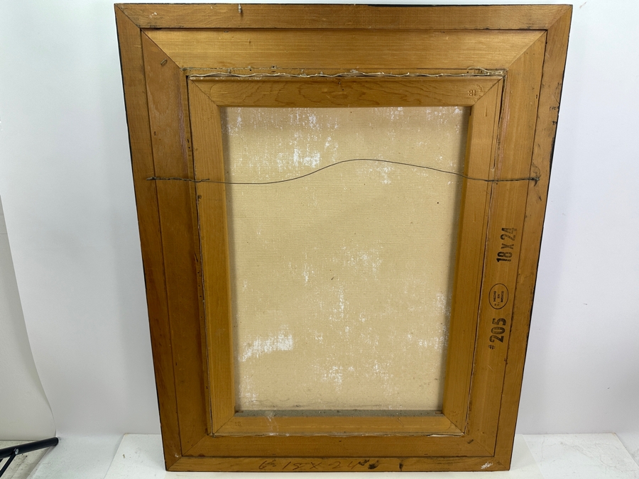 Christian Bjorn Larsen Danish Mid-Century Modern Canvas Print Titled 'Kristina' 18 X 24 Framed 26 X 32 [Photo 10]