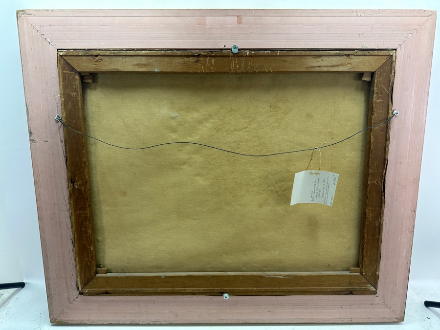 Franciscus (Frank) Jacobus Voorwerk (B. 1882, Netherlands) Original Antique Dutch Landscape Painting On Canvas Framed Retails $1,800 [Photo 10]