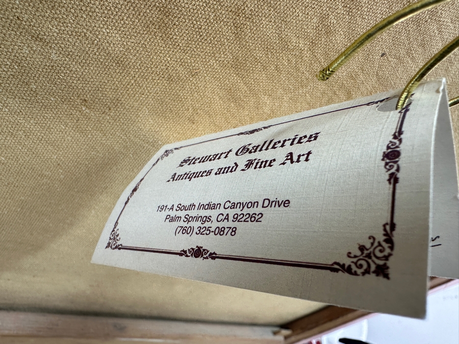 Franciscus (Frank) Jacobus Voorwerk (B. 1882, Netherlands) Original Antique Dutch Landscape Painting On Canvas Framed Retails $1,800 [Photo 13]