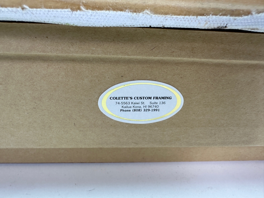 Stephen Sands (B. 1930, Hawaii) Original Plein Air Oil Painting On Canvas Titled 'Island Falls' Dated August, 2002 Hawaii 20 X 30 Framed 29 X 39 [Photo 14]