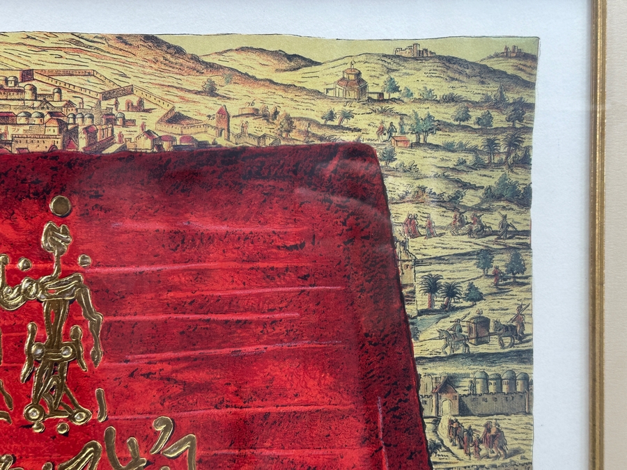 Moshe Elazar Castel (1909-1991, Israel) Limited Edition Print Titled 'Glory To Jerusalem' Numbered 721 Of 750 24 X 18 Framed 36 X 29.5 [Photo 8]