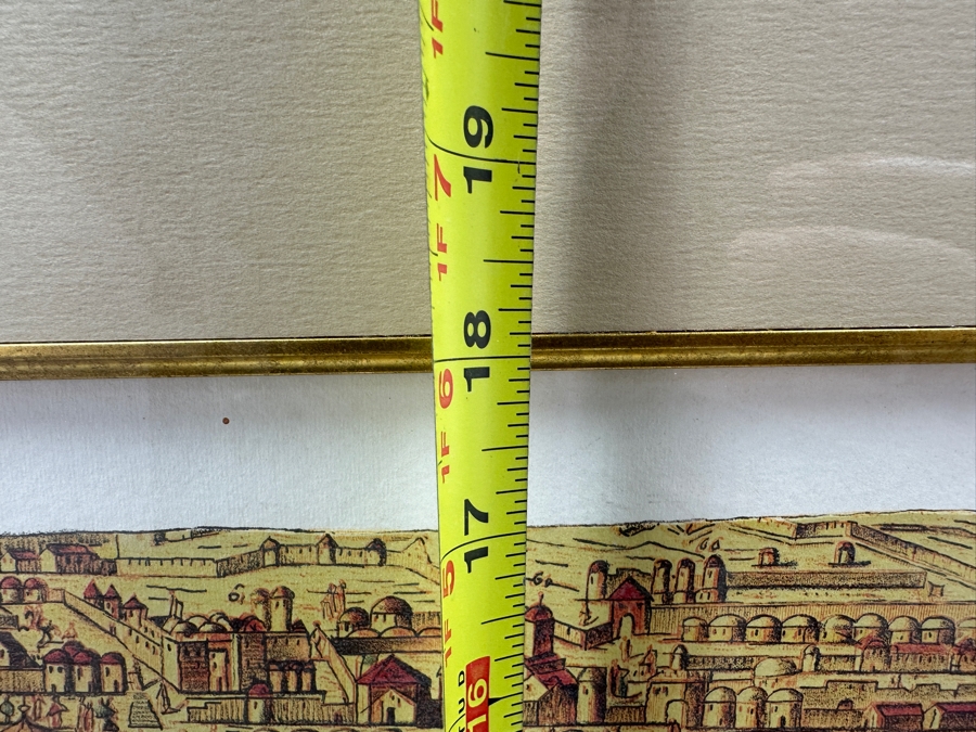 Moshe Elazar Castel (1909-1991, Israel) Limited Edition Print Titled 'Glory To Jerusalem' Numbered 721 Of 750 24 X 18 Framed 36 X 29.5 [Photo 12]