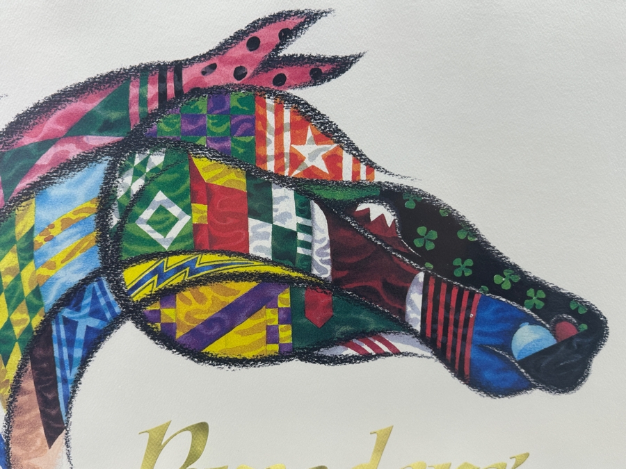 Hand Signed Breeders' Cup '91 Poster Numbered 55 Of 200 21 X 16 Framed 28 X 22 [Photo 6]