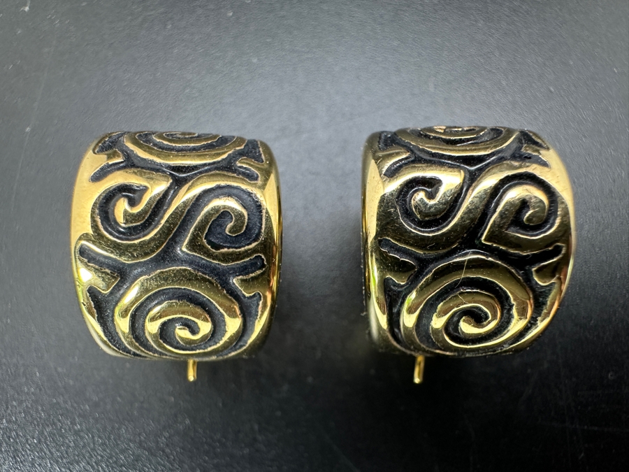14k Gold Earrings 4.7g [Photo 3]