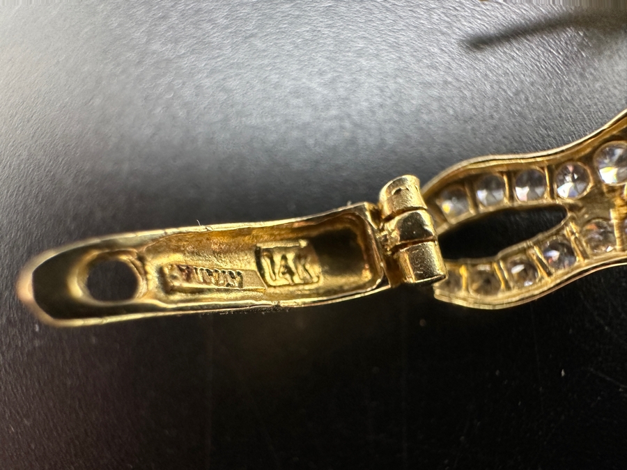 14k Gold Earrings 3.2g [Photo 9]