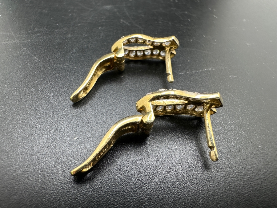 14k Gold Earrings 3.2g [Photo 8]