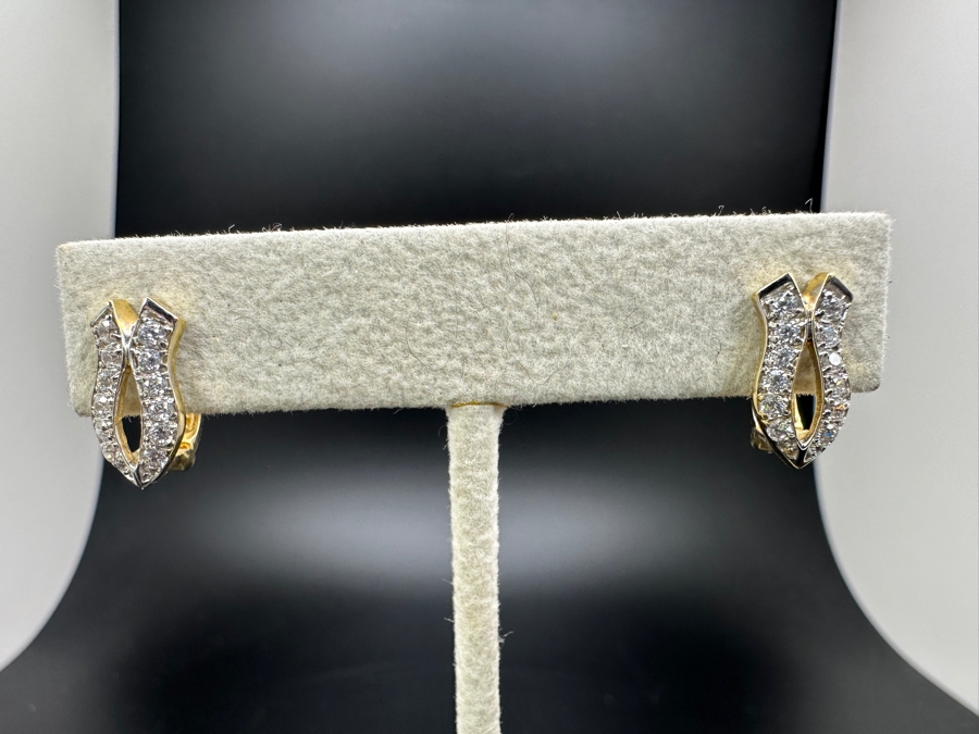 14k Gold Earrings 3.2g [Photo 4]