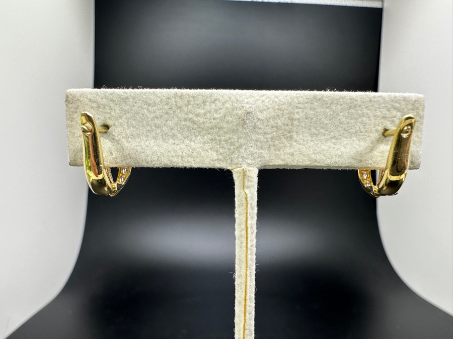 14k Gold Earrings 3.2g [Photo 7]