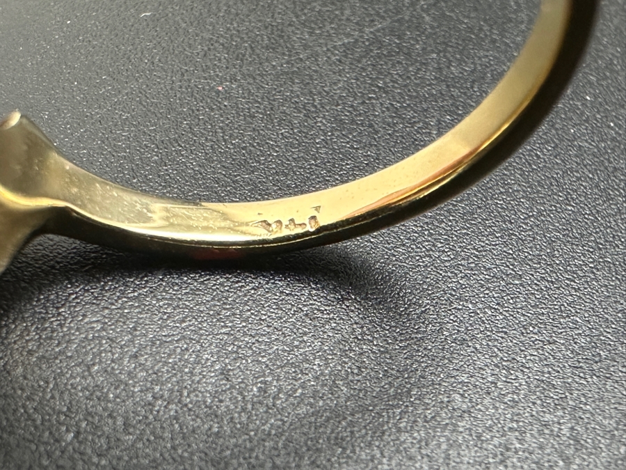 14k Gold 8mm CZ Ring Size 6.75 4.2g Retails $1,000 [Photo 9]