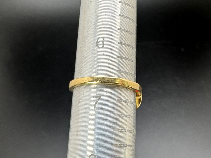 14k Gold 8mm CZ Ring Size 6.75 4.2g Retails $1,000 [Photo 10]