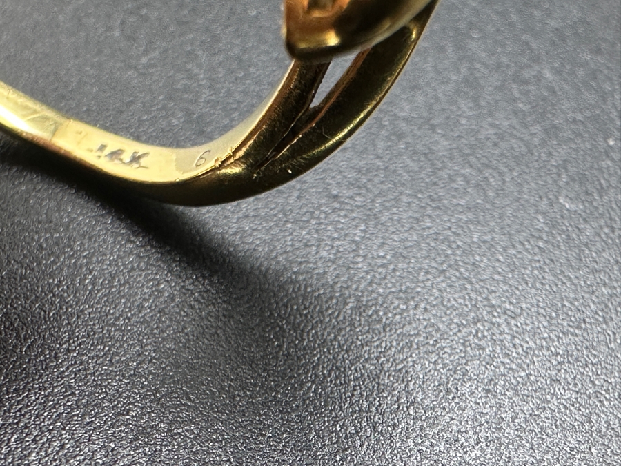 14k Gold Ring Set With 7 Round Emeralds And 7 Round Diamonds (est. .25cttw) 4.8g Retails $2,400 [Photo 9]