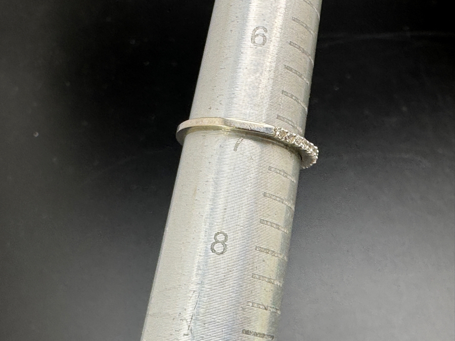 14k Gold Diamond Band Ring With 19 .01 Diamonds (est. .19cttw) Size 7 1.5g Retails $700 [Photo 8]