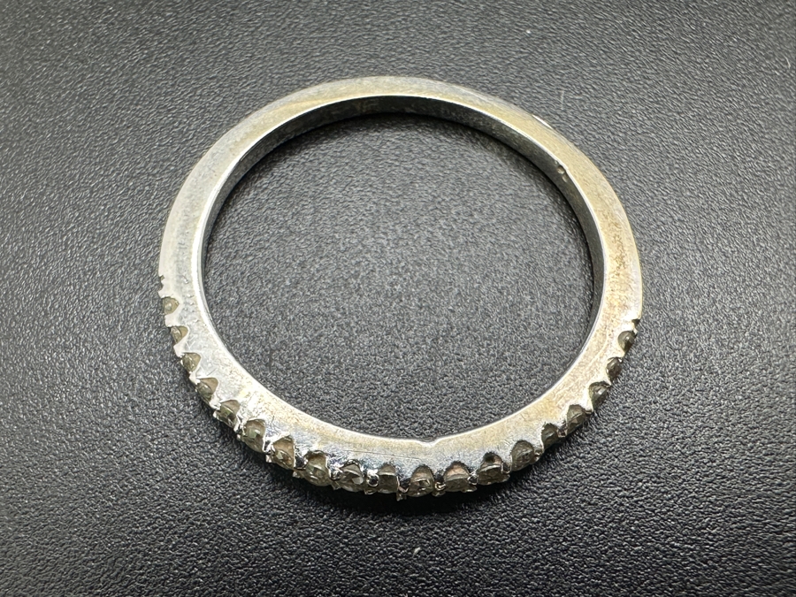 14k Gold Diamond Band Ring With 19 .01 Diamonds (est. .19cttw) Size 7 1.5g Retails $700 [Photo 6]