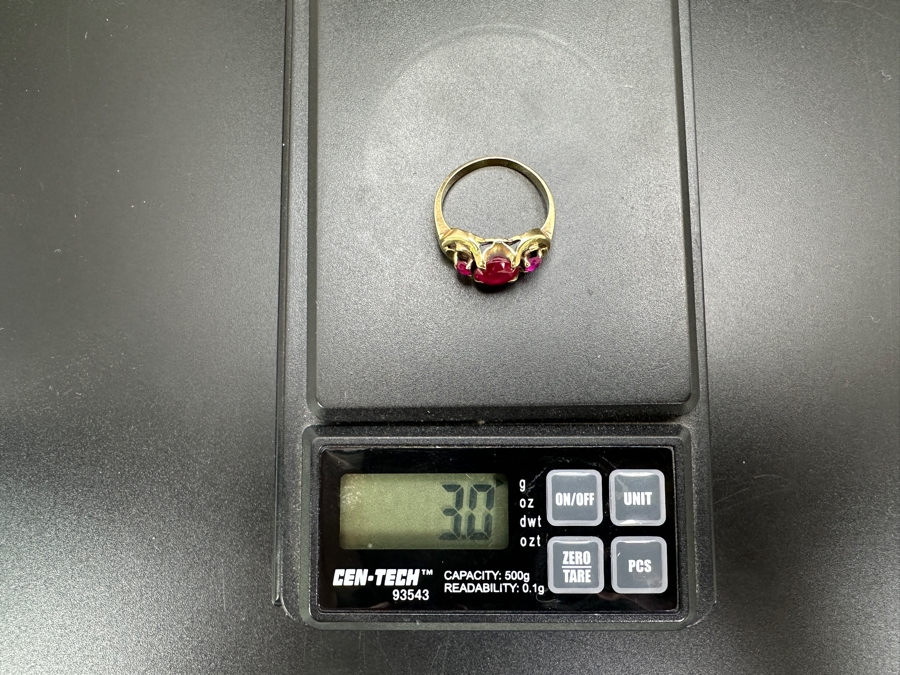 10k Gold Imitation Birthstones Ring Size 6.5 3g Retails $500 [Photo 8]