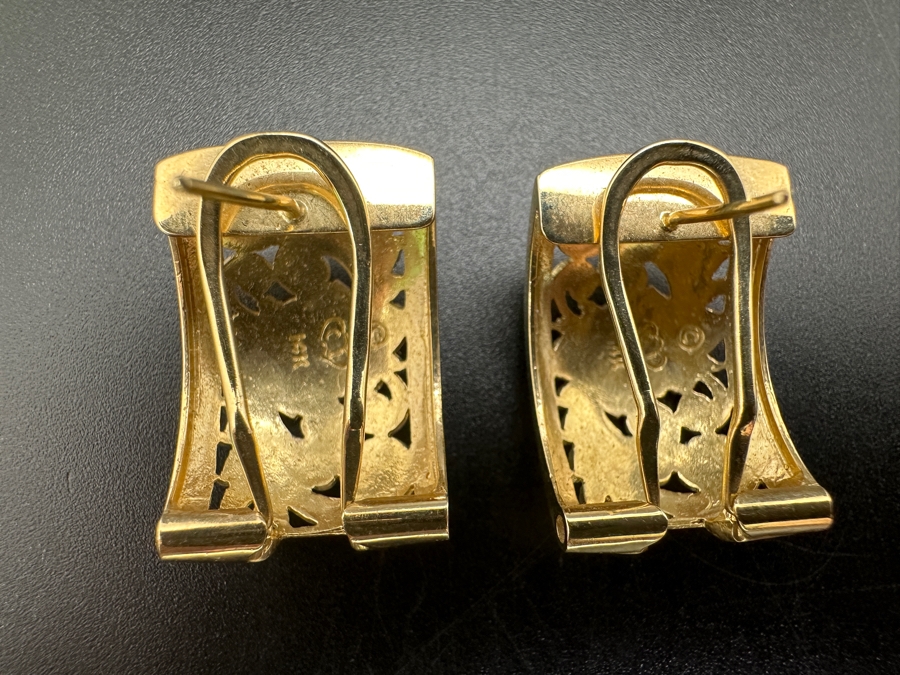 14k Gold Heirloom Style Hawaiian Earrings 8.3g Retails $1,800 [Photo 2]