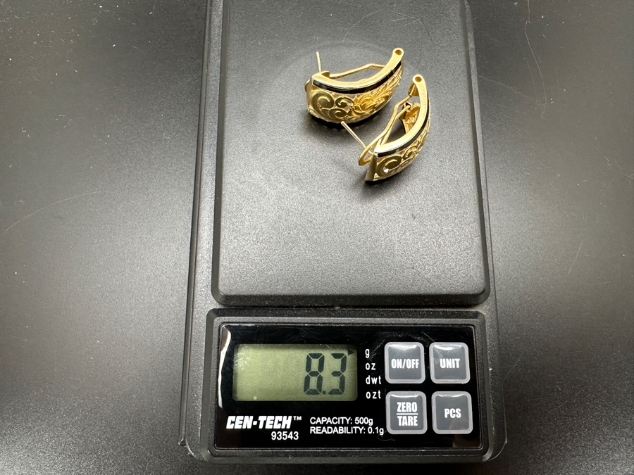 14k Gold Heirloom Style Hawaiian Earrings 8.3g Retails $1,800 [Photo 5]