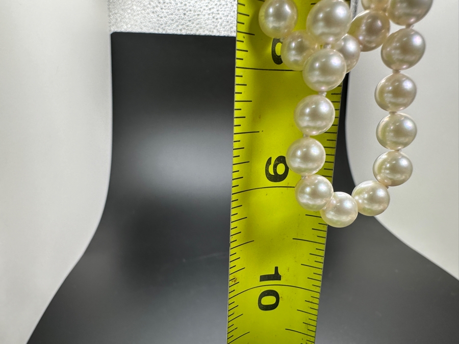 18' Double Strand Pearl Necklace With 14k Gold Clasp Retails $900 [Photo 7]