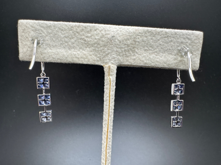 14k Gold And Tanzanite Earrings 1.5g Retails $500 [Photo 3]