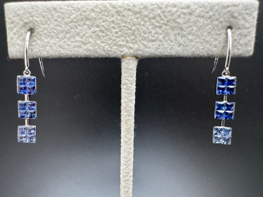 14k Gold And Tanzanite Earrings 1.5g Retails $500 [Photo 2]