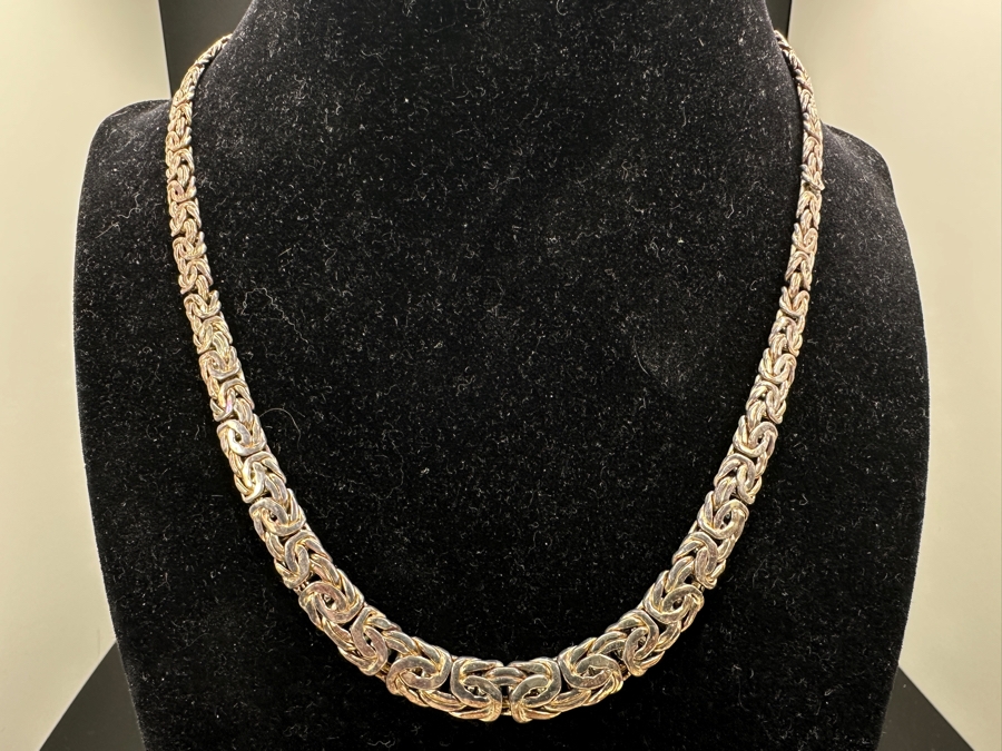 Sterling Silver 17' Necklace 17.7g [Photo 2]