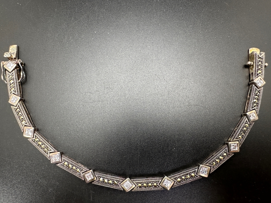 Sterling Silver 7' Bracelet 15.4g [Photo 2]
